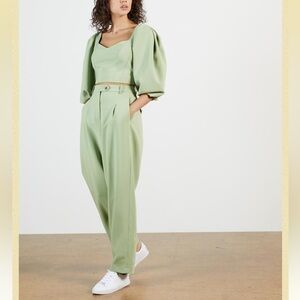 Womens Sskyye - Peg Leg Trouser Co-Ord Light Blue Ted Baker Trousers NWT